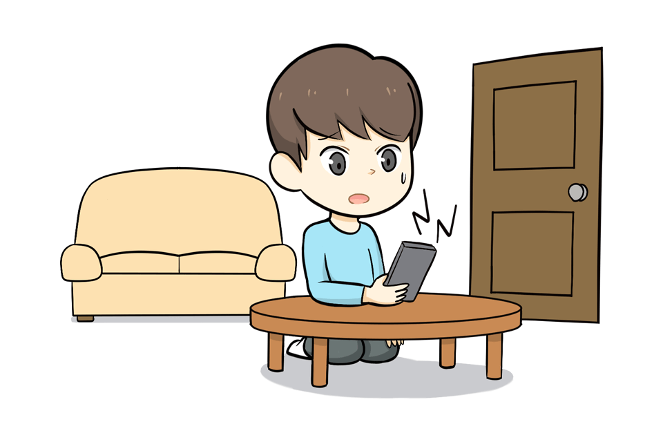 転職エージェントに意思決定をせかされる男性