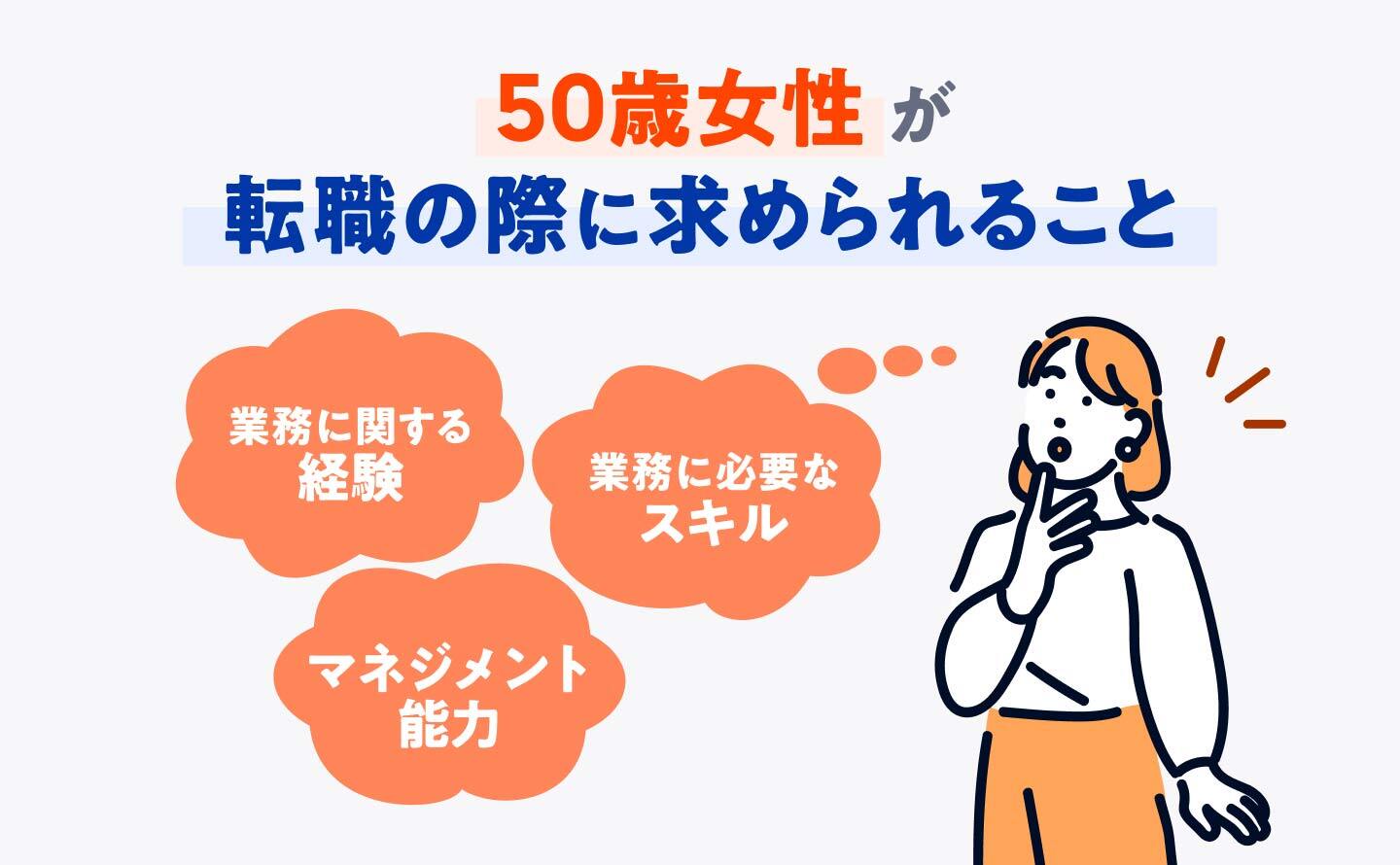 50歳女性が転職の際に求められること